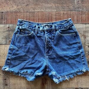 Guess Blue Frayed Jean cut-off Shorts distress women’s 28